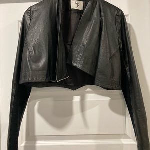 Lamb skin leather jacket